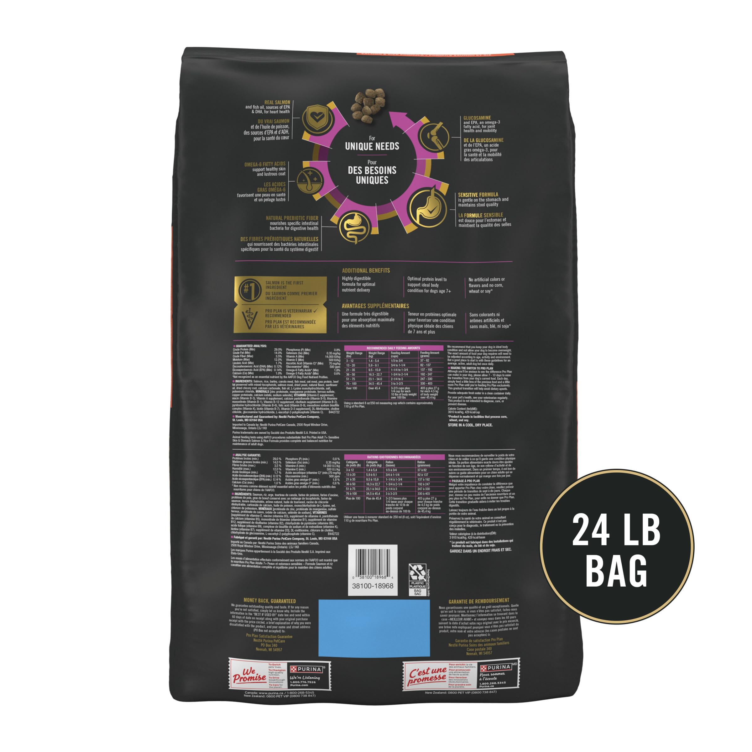 Purina Pro Plan texture des croquettes montrant consistance facile à mâcher