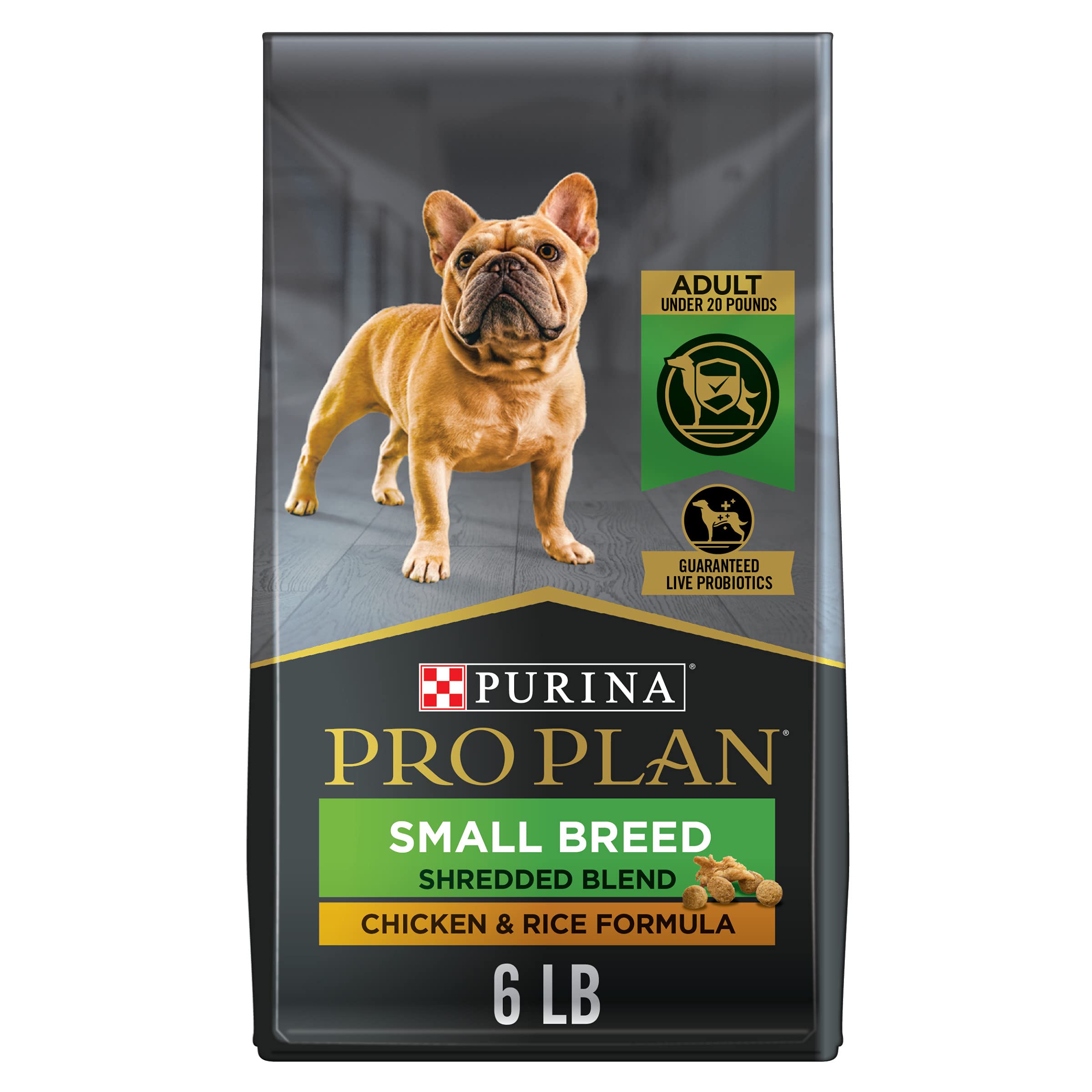 Purina Pro Plan sac avant montrant l'emballage et bénéfice nutritionnel