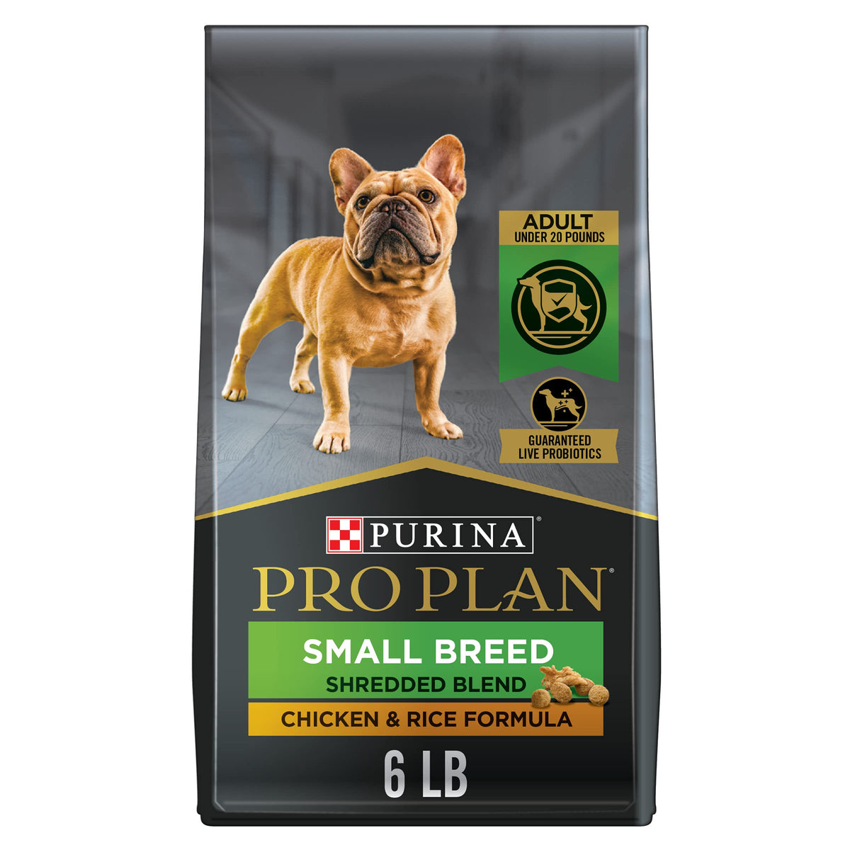 Purina Pro Plan sac avant montrant l'emballage et bénéfice nutritionnel