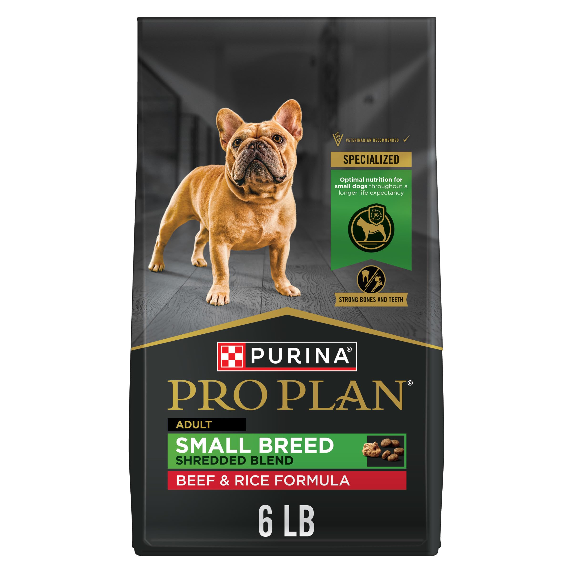 Purina Pro Plan visuel du sac 6 lb montrant l’emballage attractif et informatif