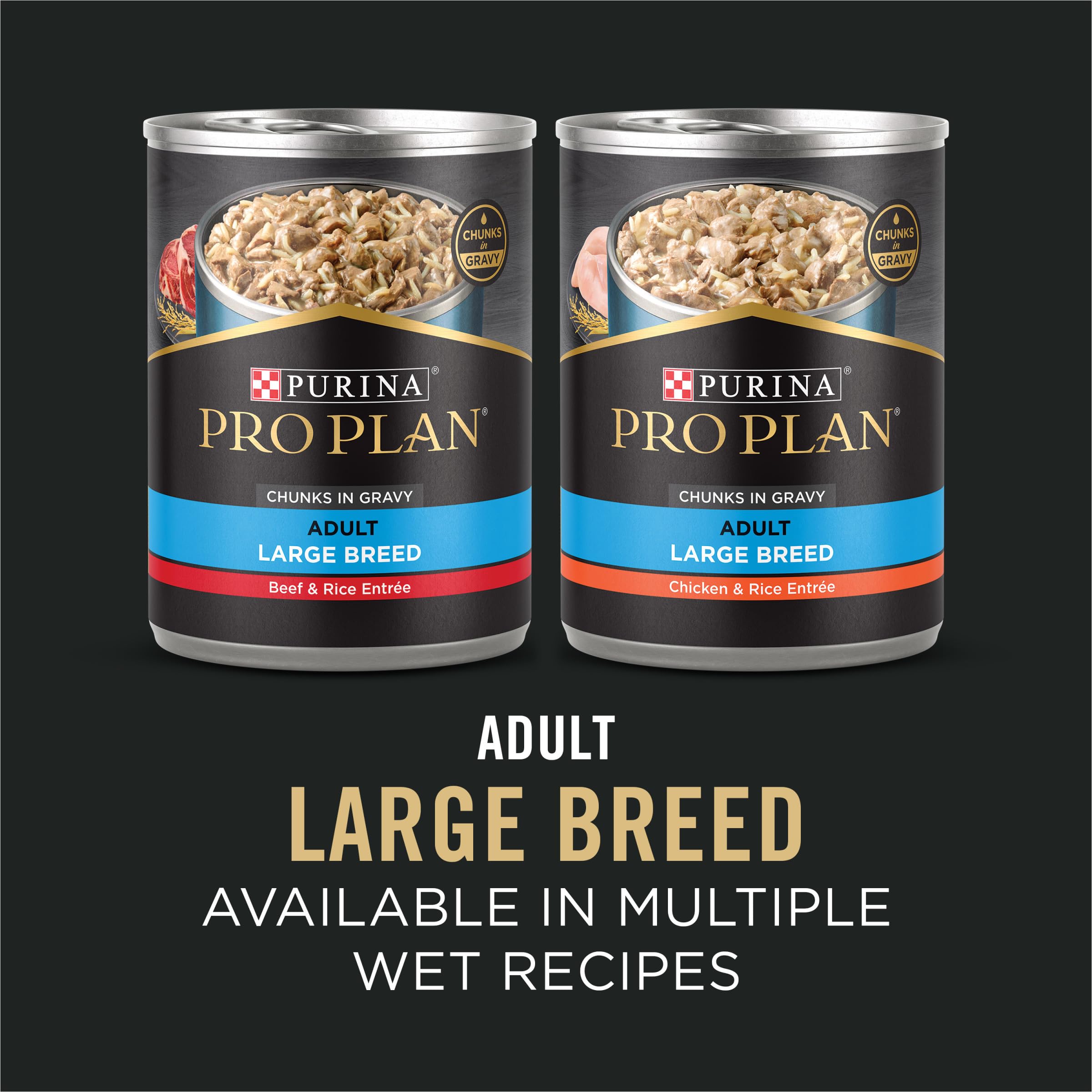 Purina Pro Plan tableau nutritionnel montrant pourcentage protéines et graisses