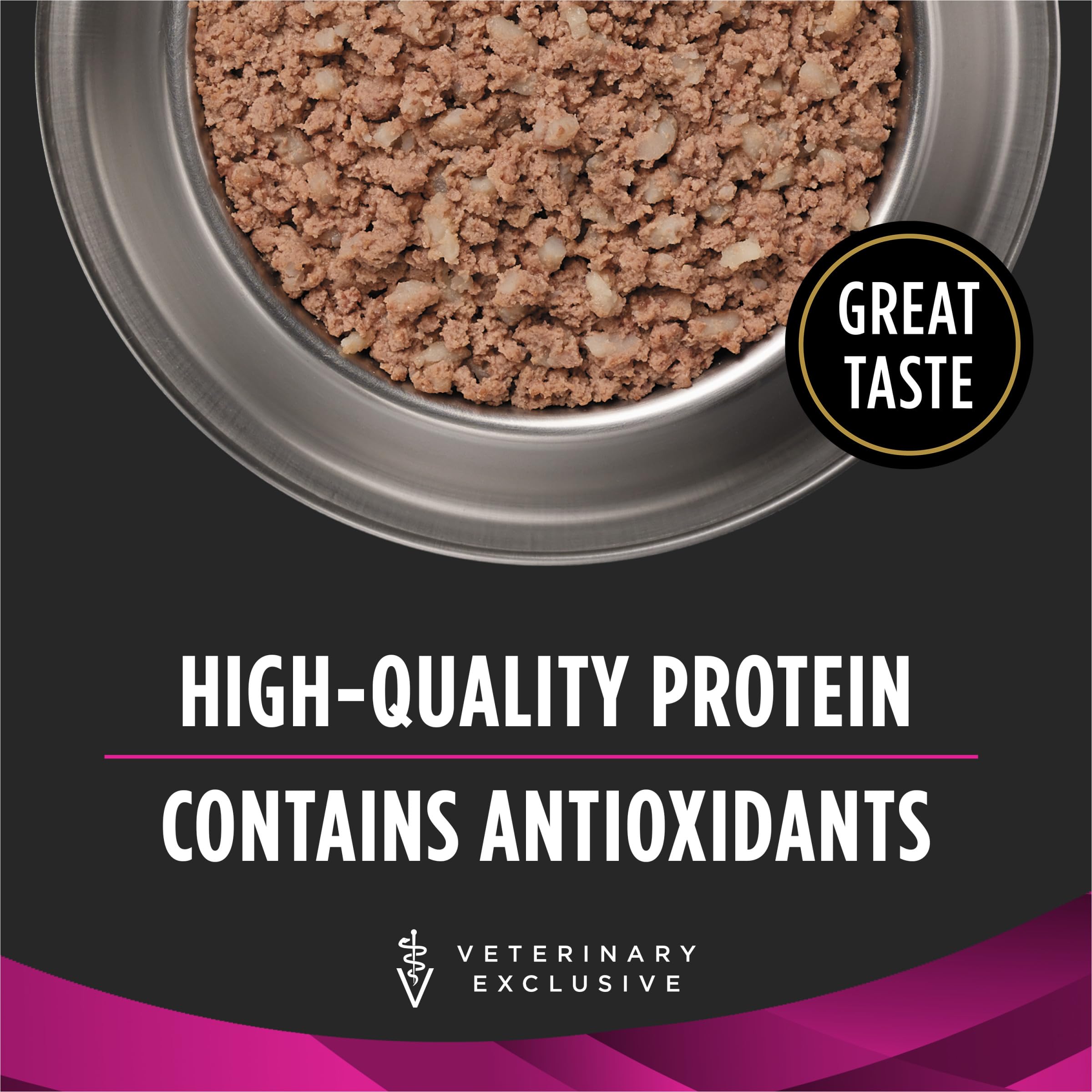 Purina Pro Plan UR boîte ouverte exposant la pâtée humide riche en eau