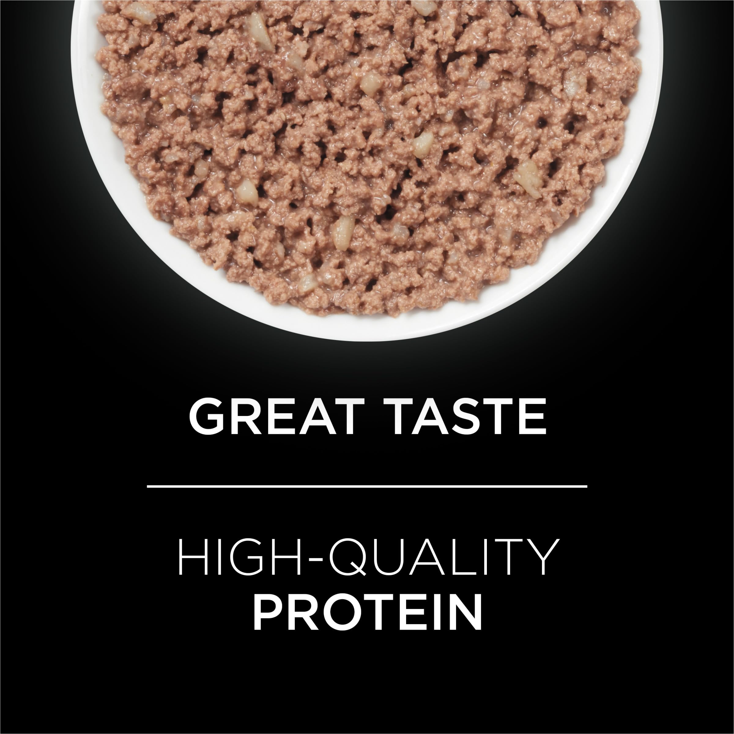 Purina Pro Plan UR gros plan pâte appétente montrant texture et appât