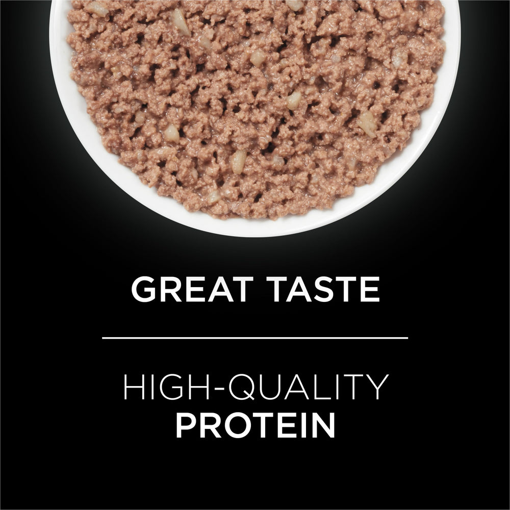 Purina Pro Plan UR gros plan pâte appétente montrant texture et appât