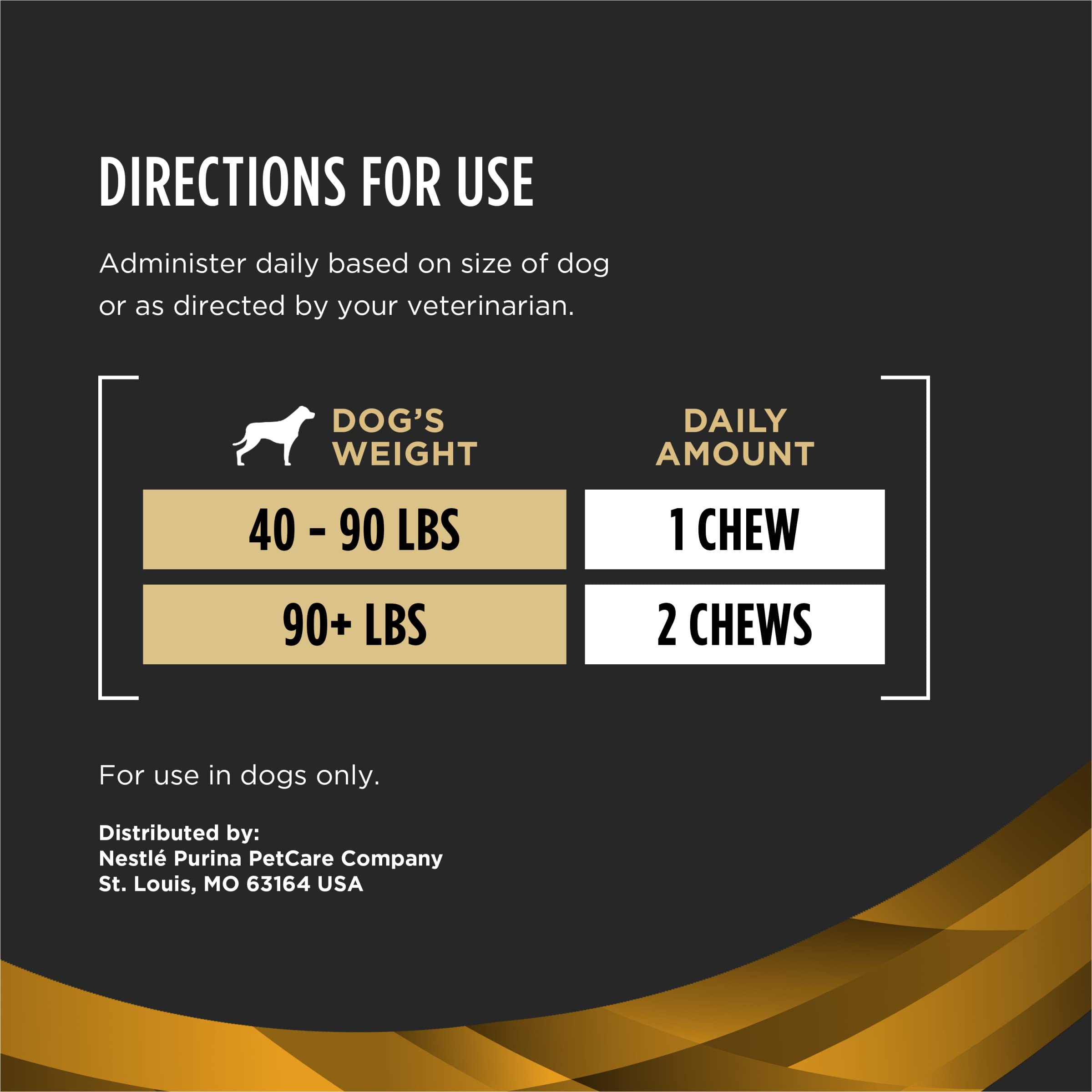 Purina Pro Plan Veterinary glucosamine et chondroïtine ingrédients clés bénéfiques