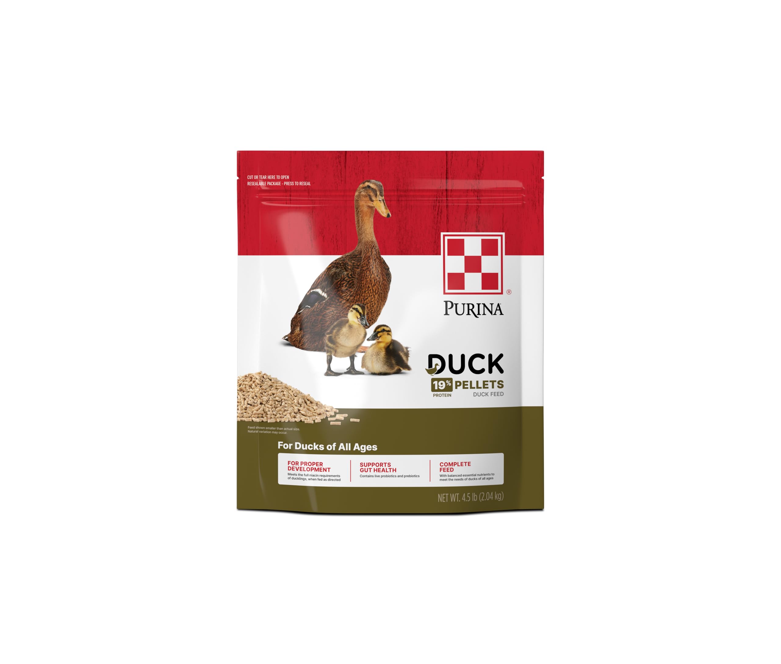 Purina sachet avant montrant l emballage et bénéfice ration complète