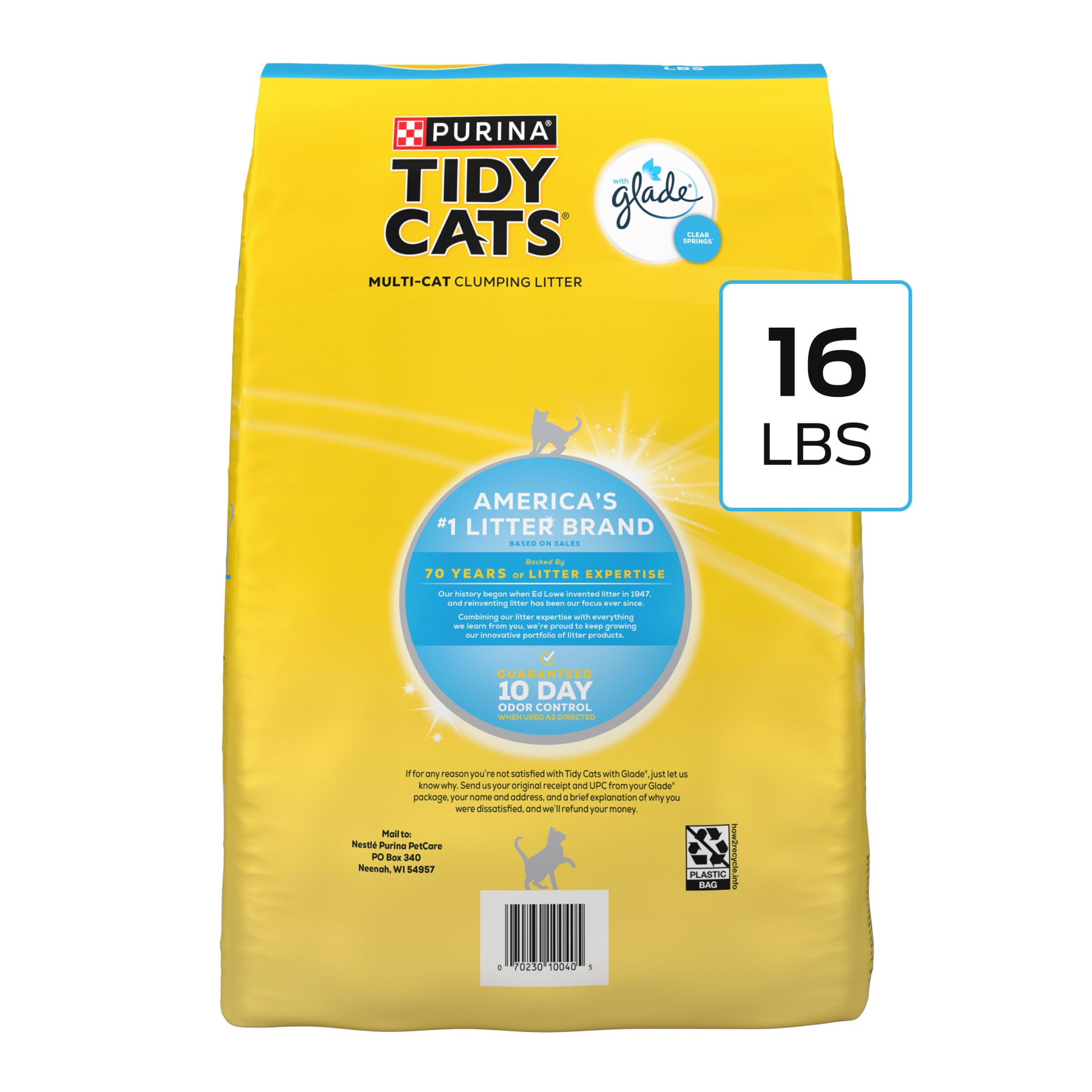Purina Tidy Cats ambiance Clear Springs parfum frais et léger