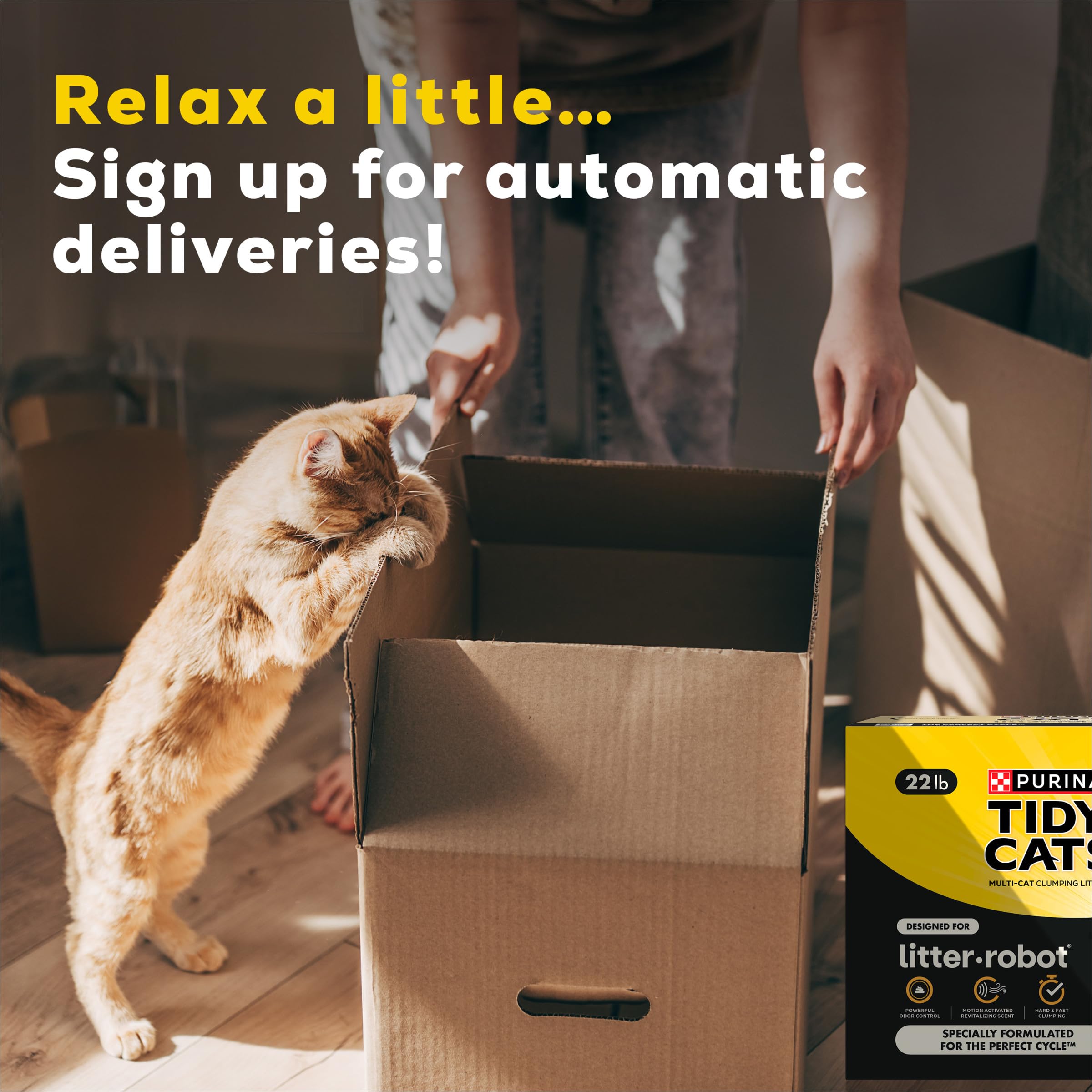 Purina Tidy Cats badge vétérinaire signalant recommandation professionnelle