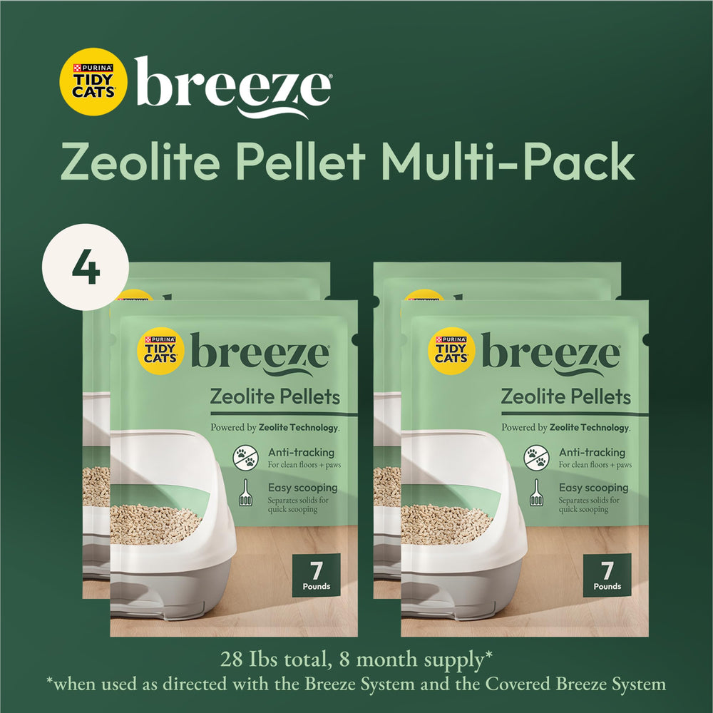 Emballage de 4 sacs Purina Tidy Cats Breeze 7 lb utile pour approvisionnement mensuel
