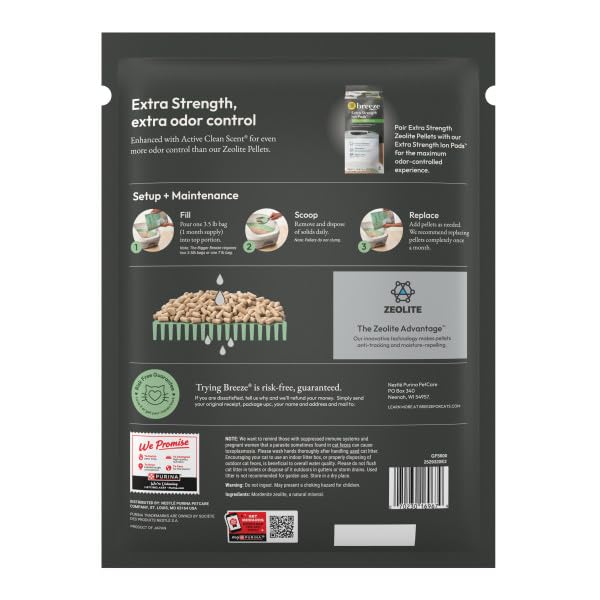 Purina Tidy Cats gros plan des granulés illustrant absorption et propreté