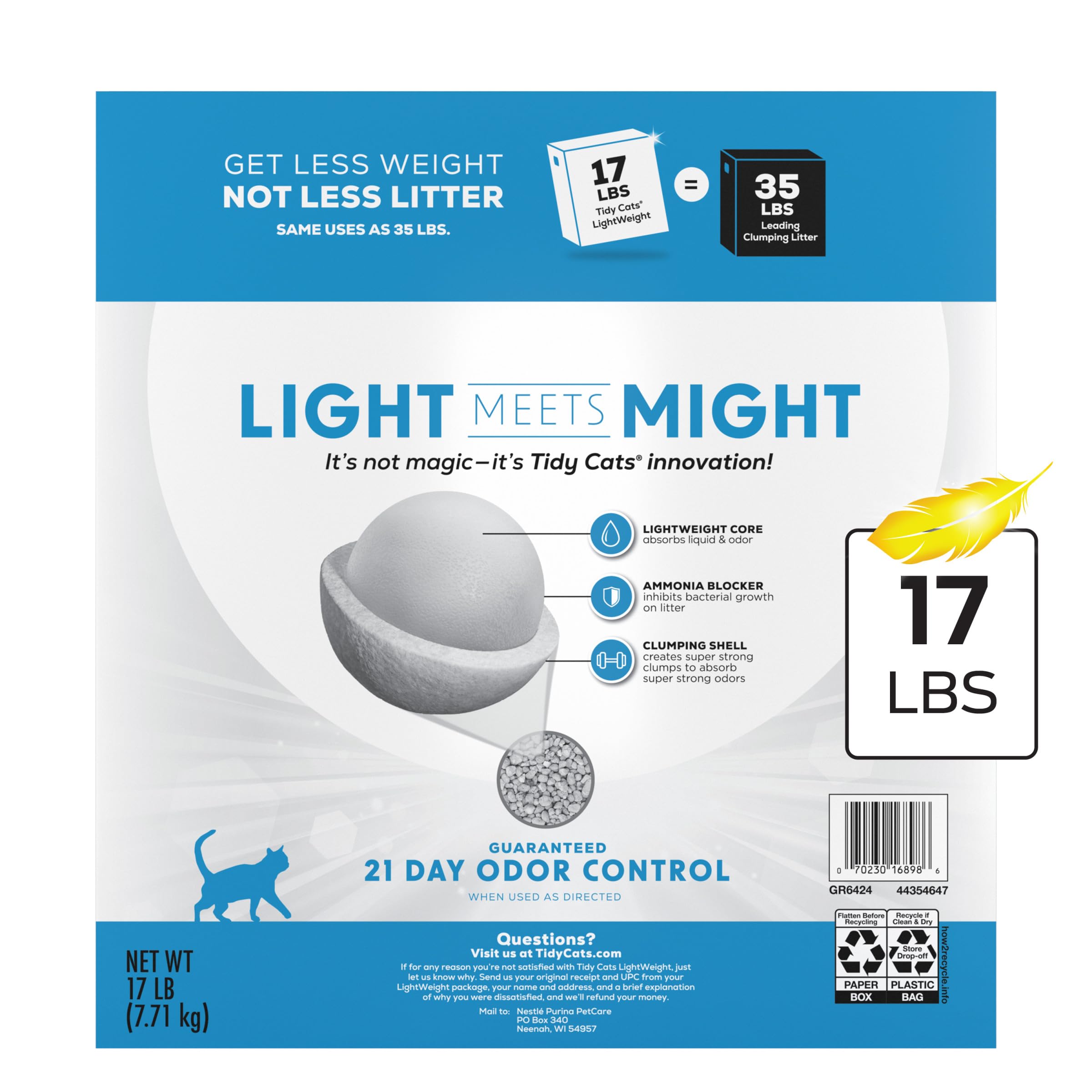 Purina Tidy Cats en intérieur lifestyle montrant maison fraîche et sans odeurs