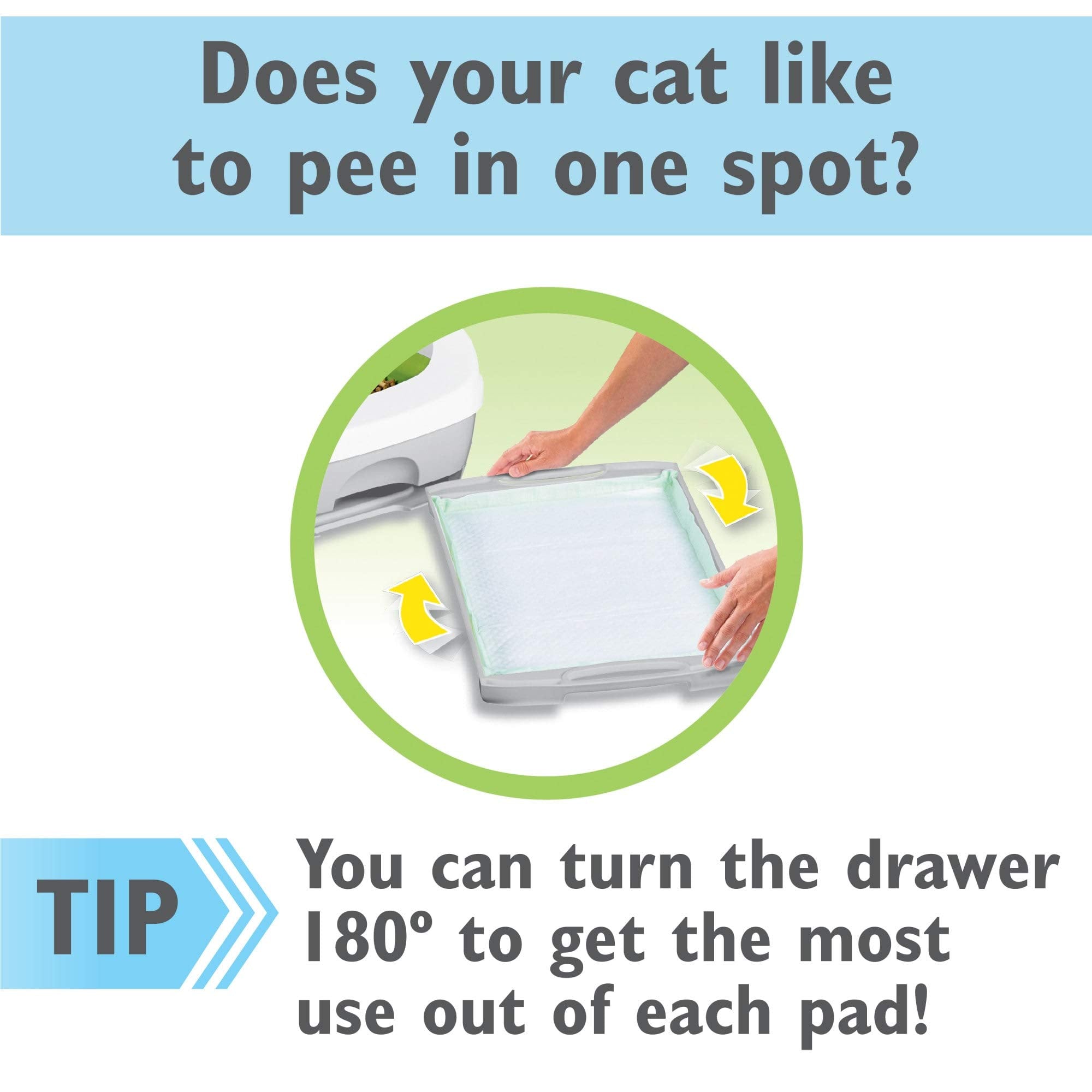 Purina Tidy Cats vue latérale du pad montrant l'épaisseur absorbante