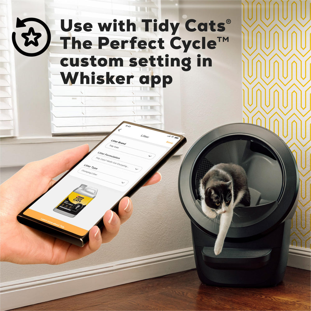 Purina Tidy Cats démonstration du parfum activé par mouvement pour fraîcheur