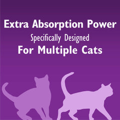 Purina Tidy Cats comparaison d'échelle avec main illustrant la taille pratique