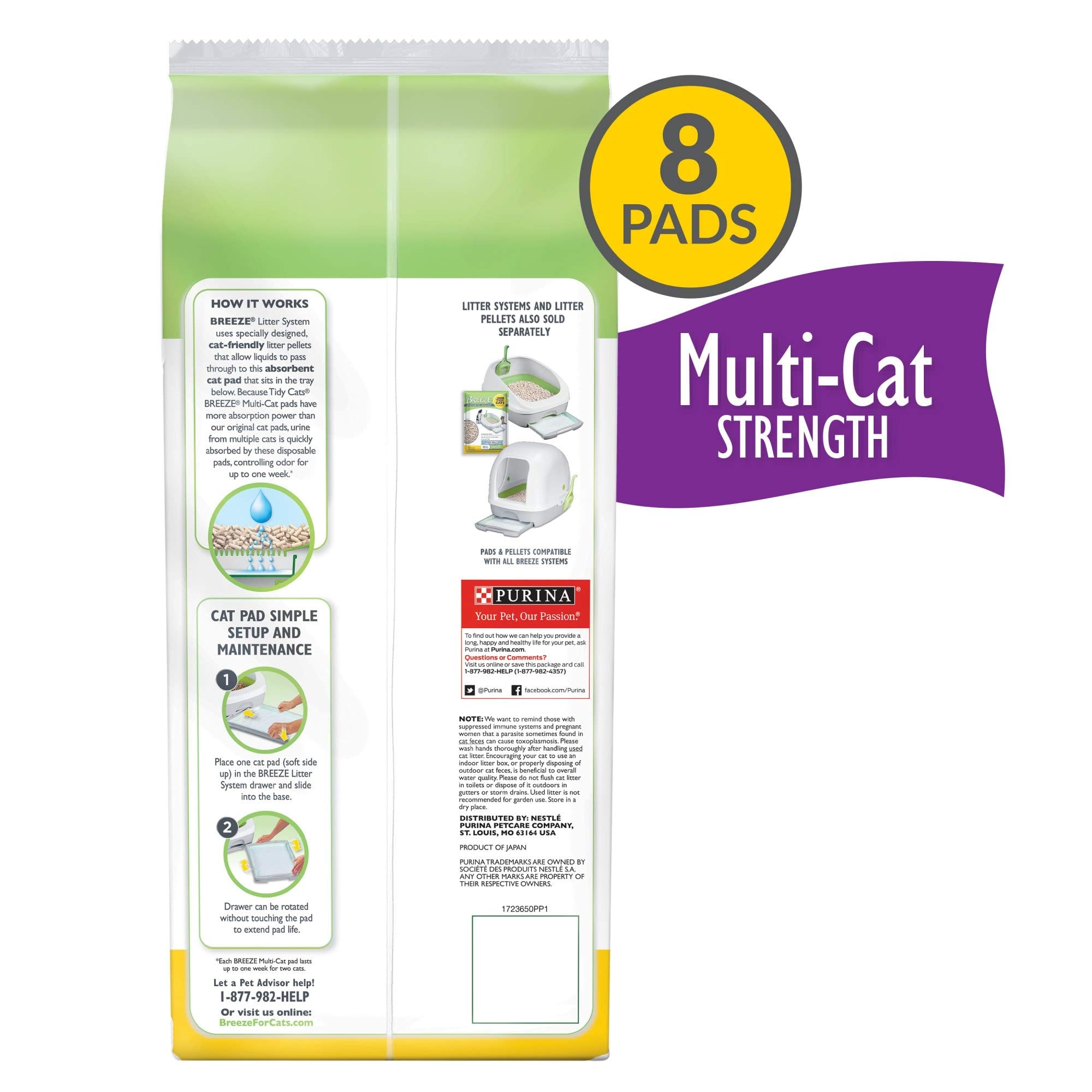 Purina Tidy Cats gros plan sur la texture absorbante pour capturer l'urine