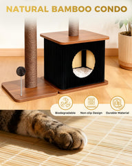 Purrlato gros plan poteau sisal montrant surface de grattage durable