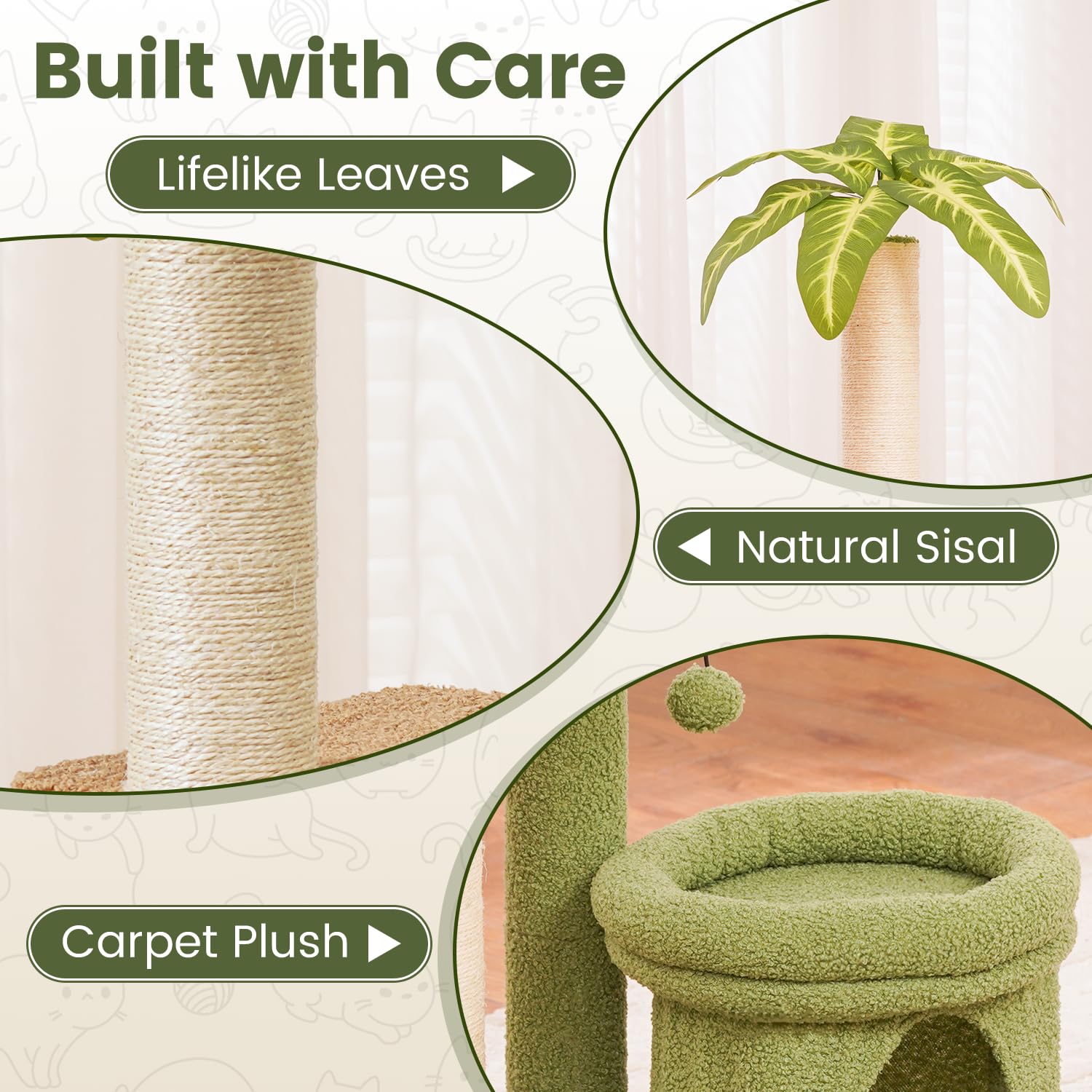 PurrSonic comparaison taille indiquant empreinte compacte et gain d'espace