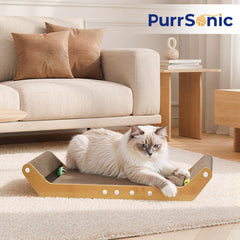 PurrSonic courbure du lounge montrant confort pour tête et cou