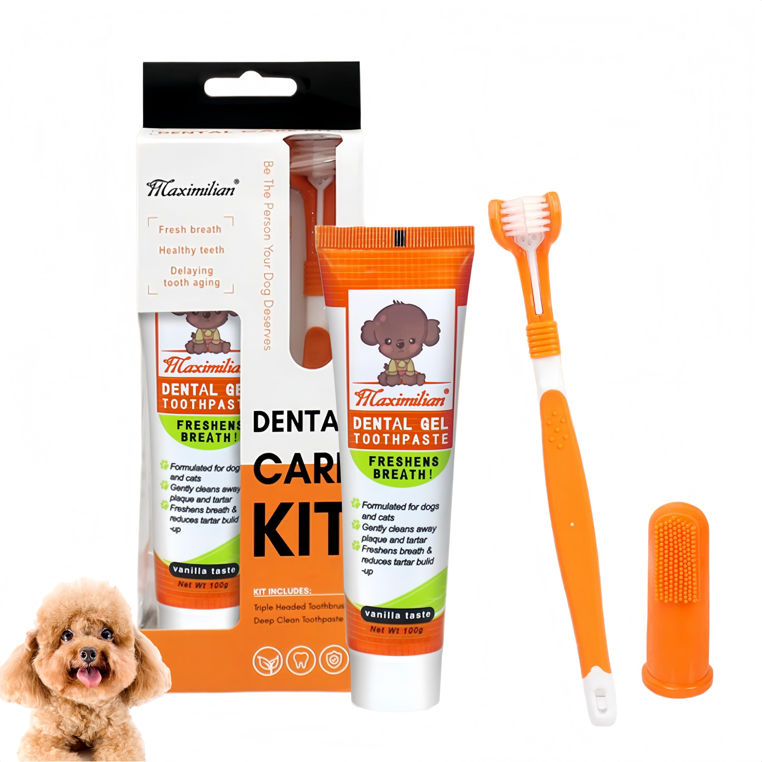 put girl kit ensemble montrant dentifrice et brosses pour soin quotidien