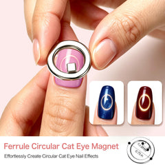 Pvlols aimants cylindres gros plan offrant lignes cat eye nettes