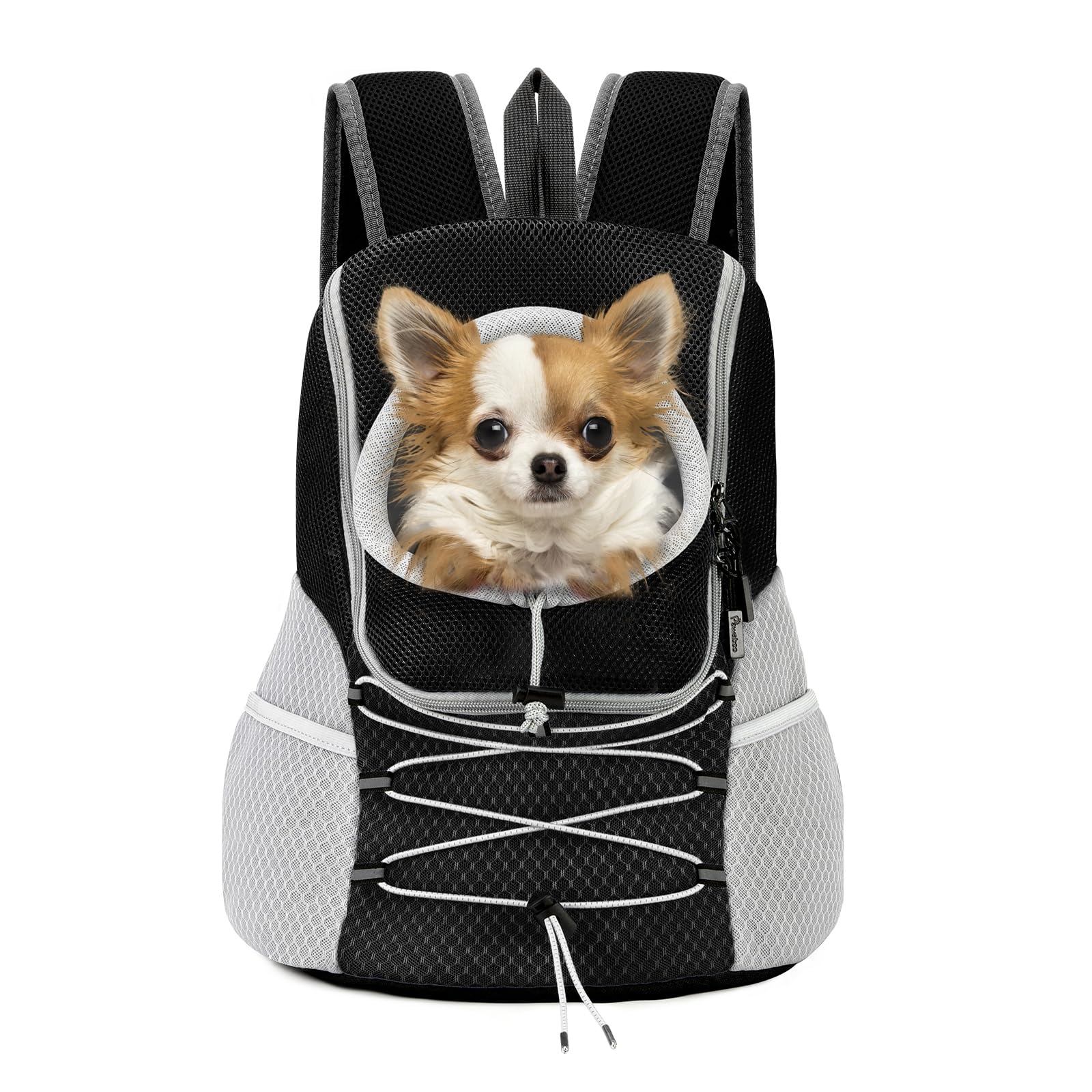Pawaboo sac à dos avant face entière montrant confort ergonome