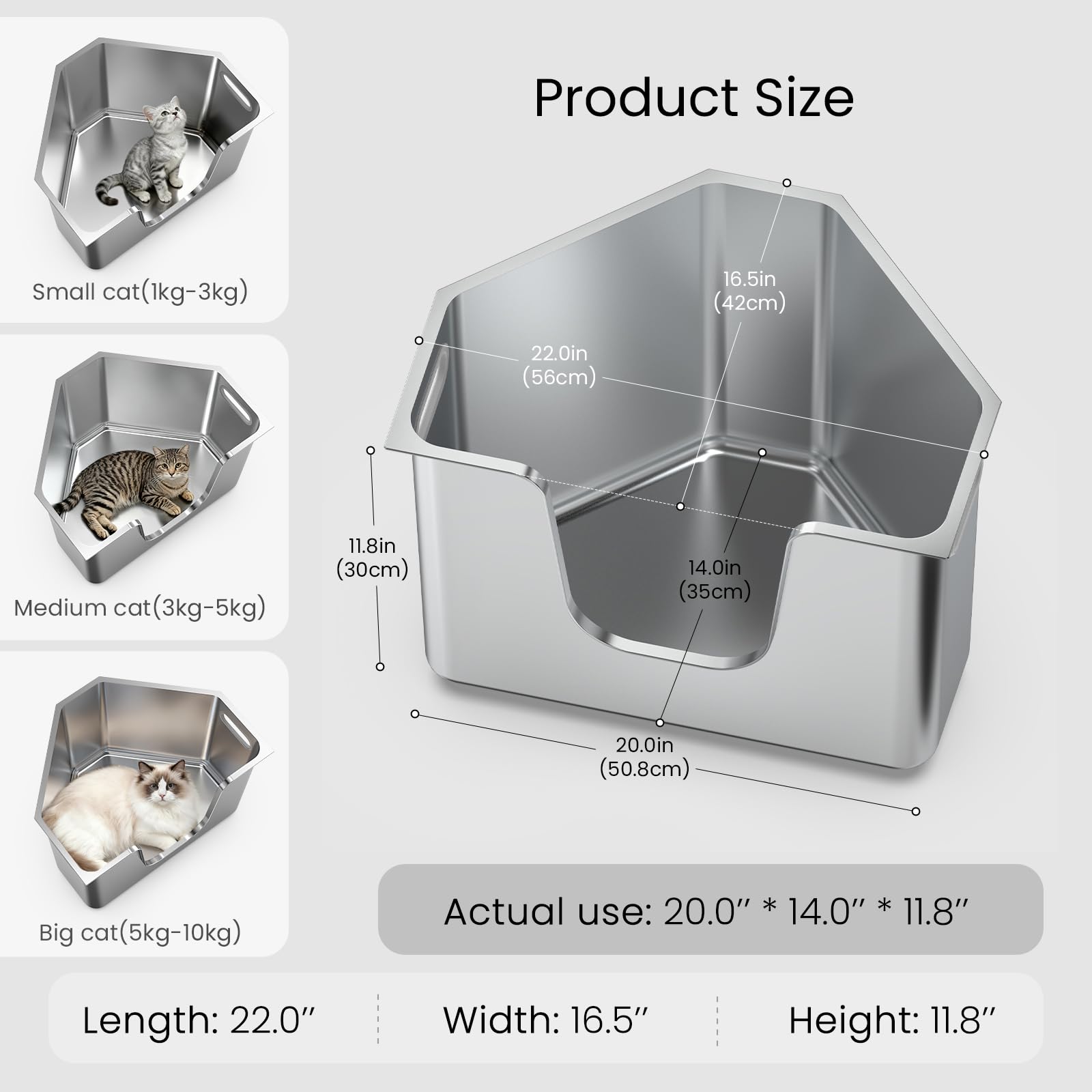 PWTAA gros plan inox illustrant la finition sans odeur et durable