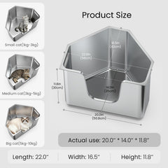PWTAA gros plan inox illustrant la finition sans odeur et durable