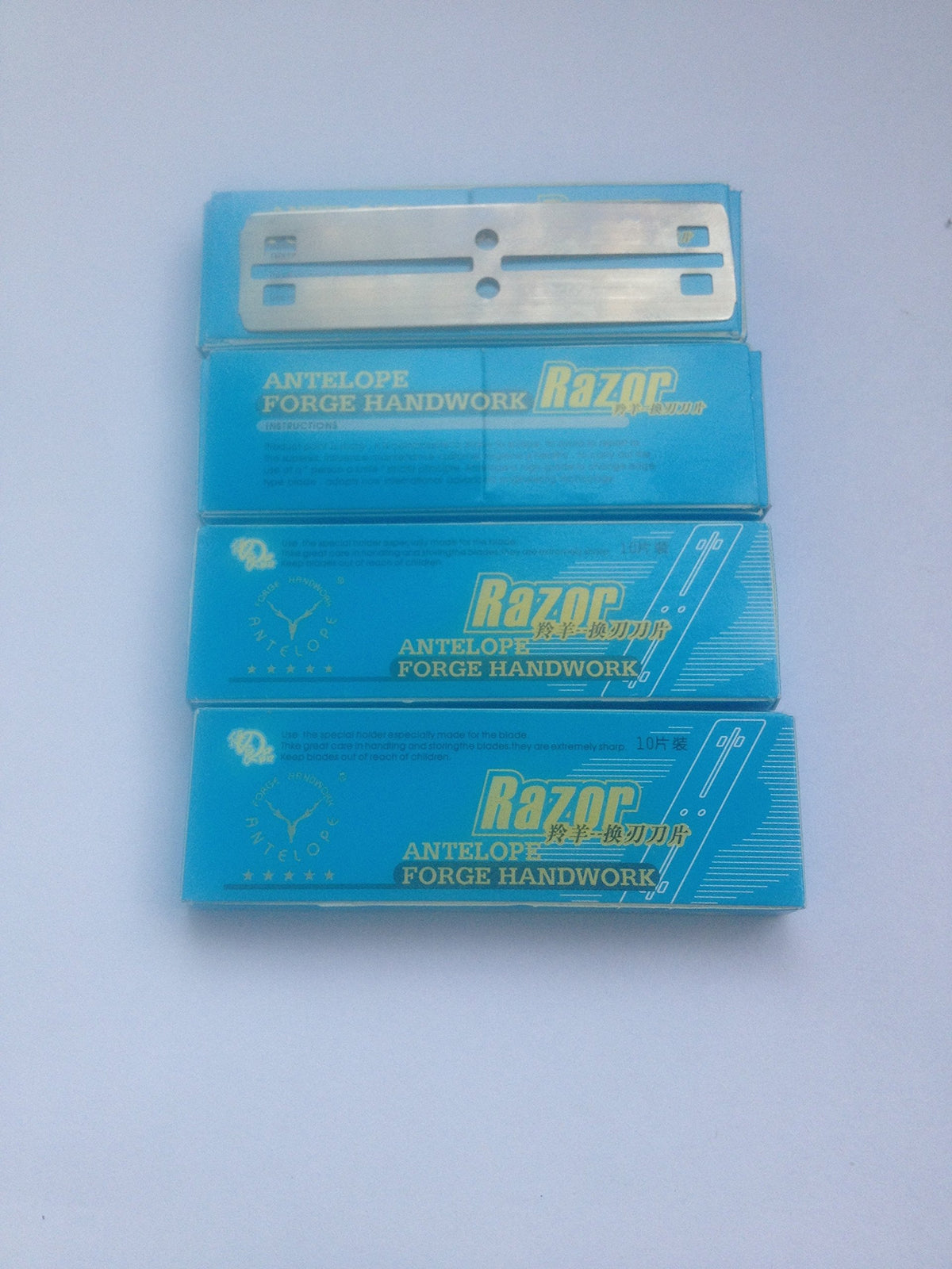 QANVEE paquet de 40 lames inox, remplacement durable pour nettoyage rapide