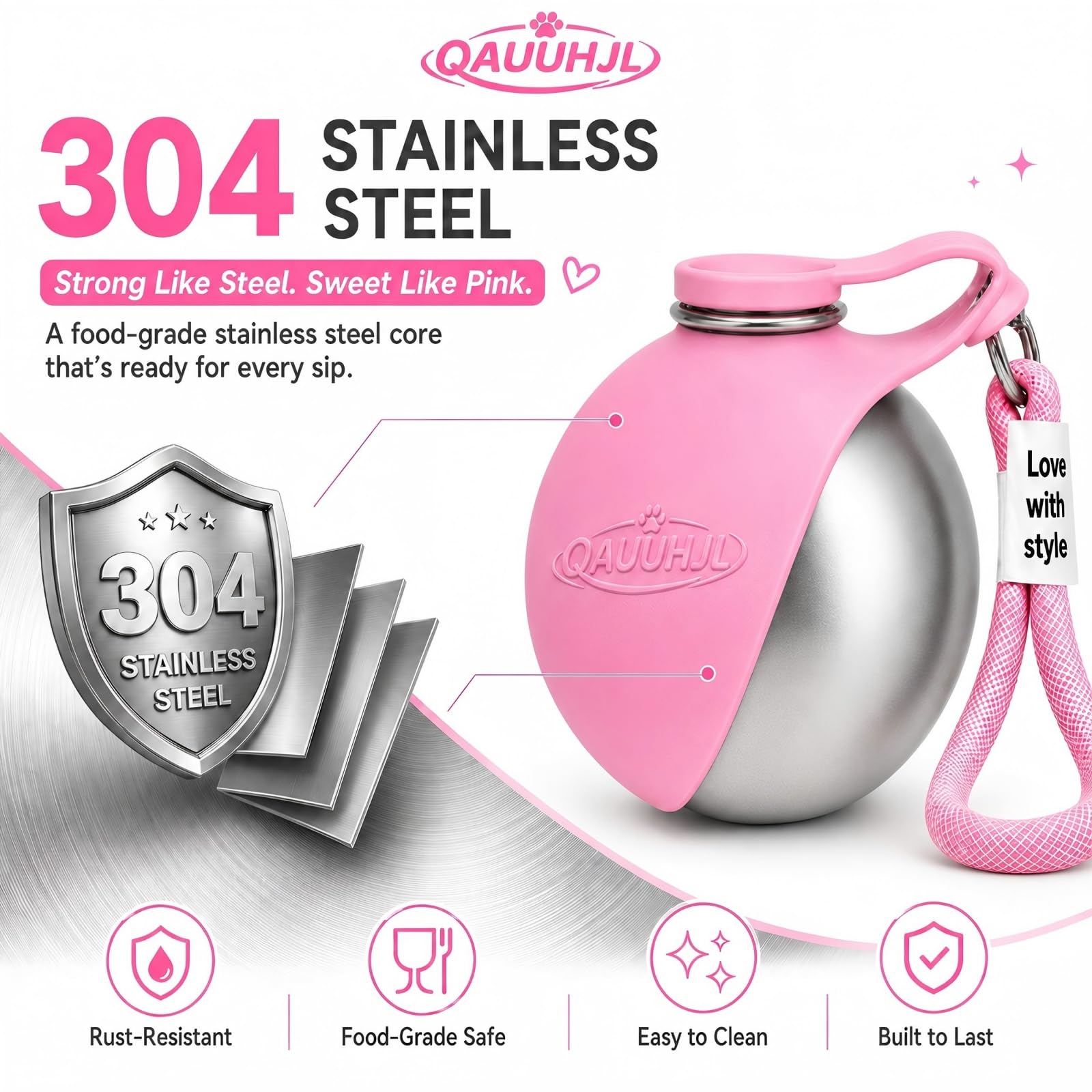 QAUUHJL comparaison de taille, montre capacité 300 ml adaptée aux petits animaux