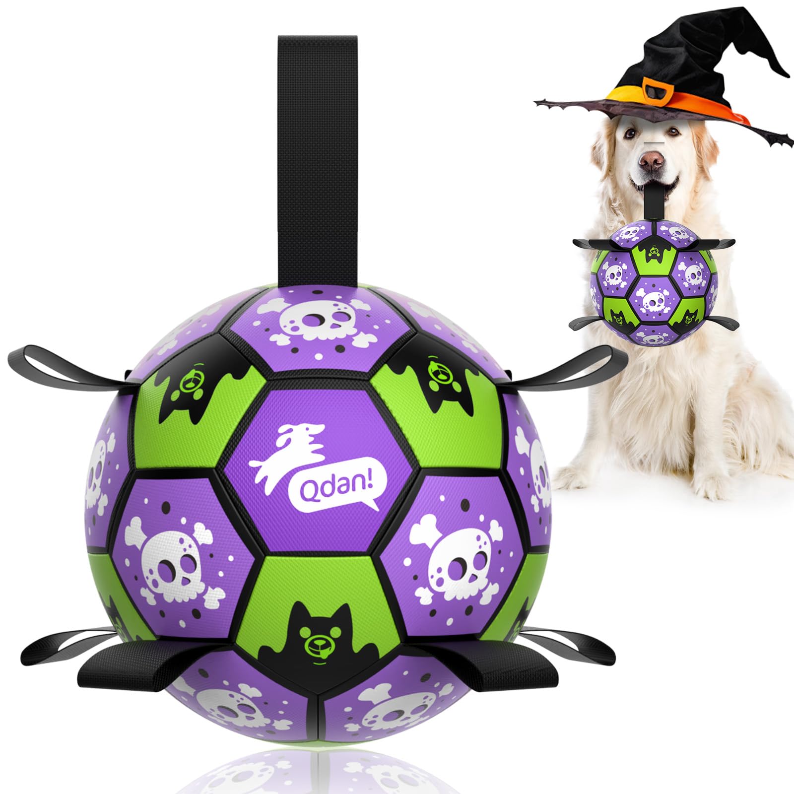 QDAN ballon Halloween face avant montrant motifs pour jeu festif