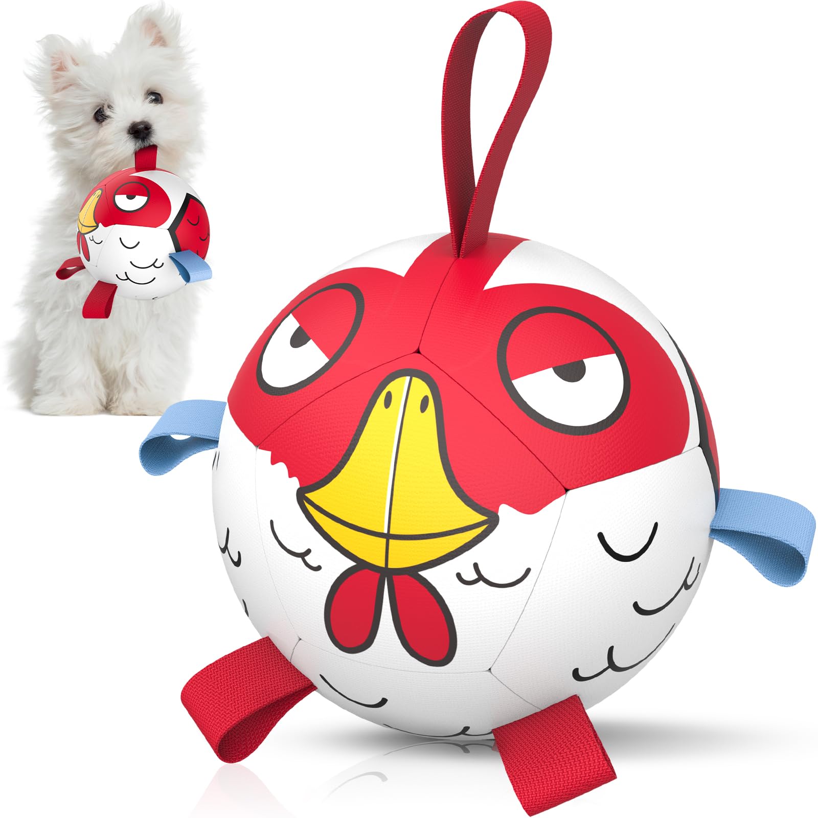 QDAN ballon poulet vue de face attirant l’œil et favorisant le jeu