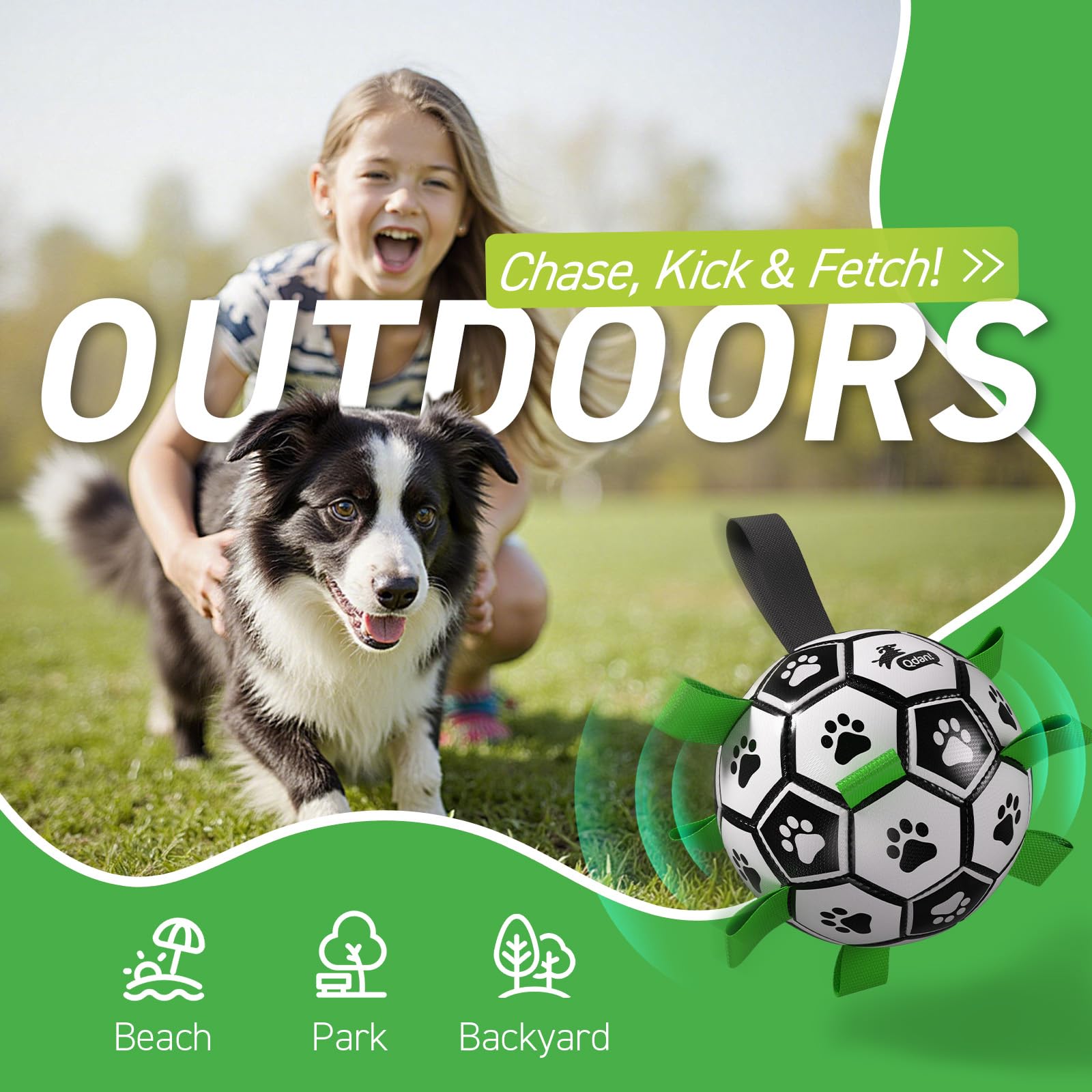 QDAN gros plan texture hexagonale offrant meilleure prise pour chien