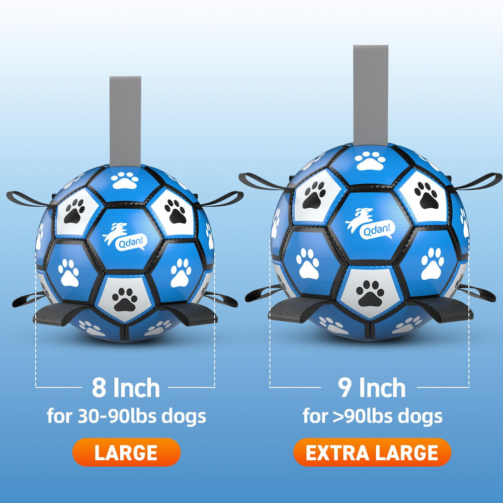 QDAN emballage ouvert avec ballon, pompe et adaptateur inclus