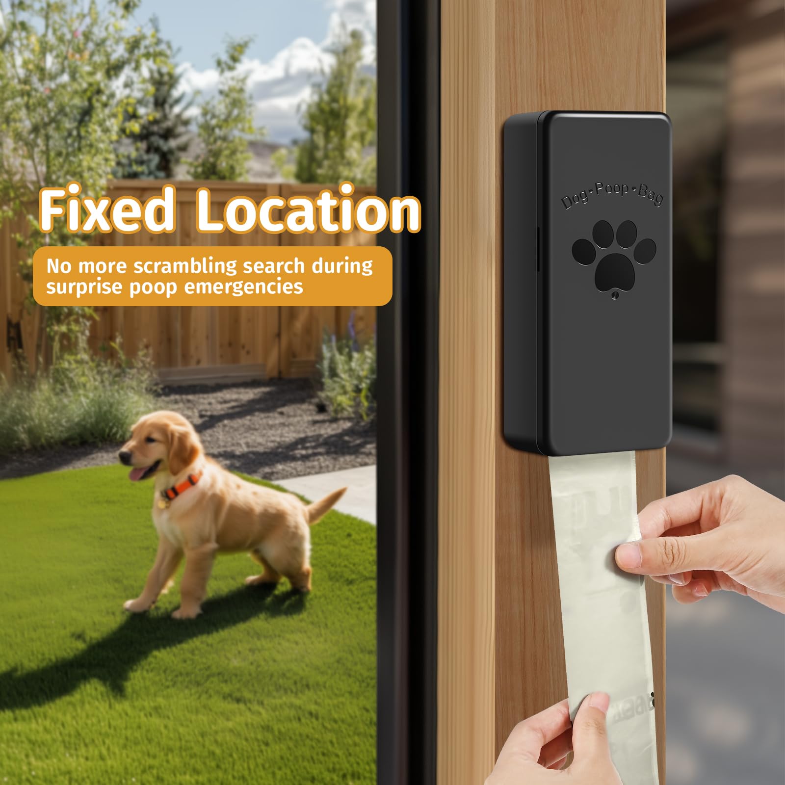 qeerable distributeur suspendu à une poignée pratique pour sorties rapides