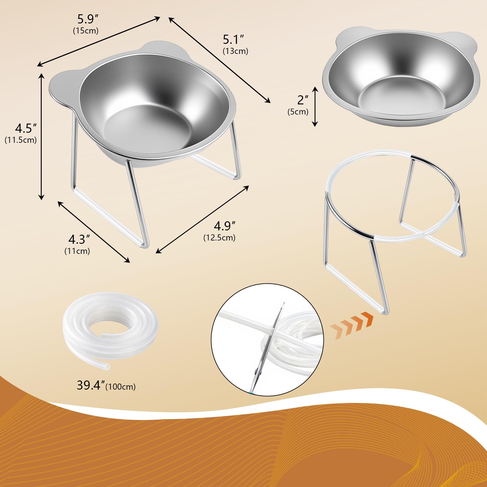 Qeoval gamelle avec aliments humides démontrant portion adaptée