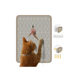 QICIKRASE tapis griffoir face avant montrant surface en sisal résistante, protège meubles