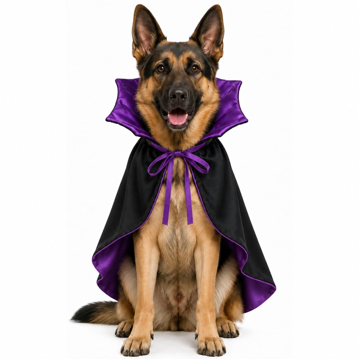 Qiexuxing cape vampire devant portée par grand chien, look Halloween saisissant