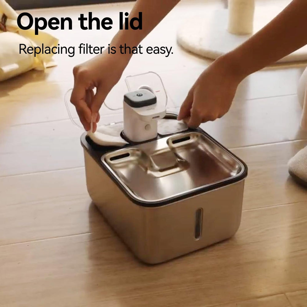 Qinliy réservoir ouvert montrant la grande capacité utile 3,6 L