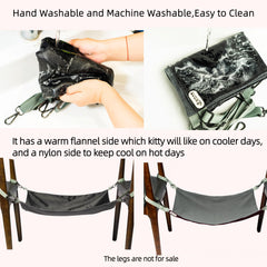 QIPAN hamac gros plan des coutures solides et tissu double couche durable