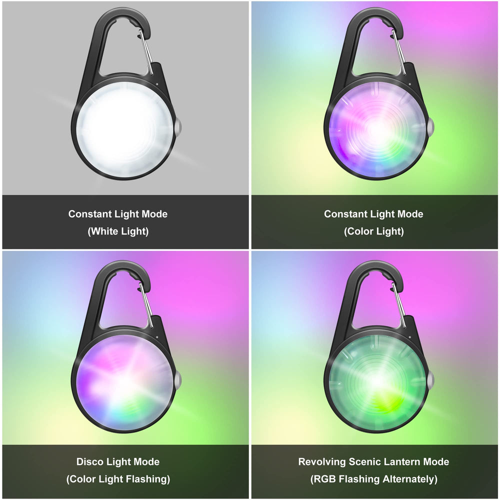 QIZIYARDALL gros plan sur les 7 LED montrant la luminosité et la qualité d'éclairage