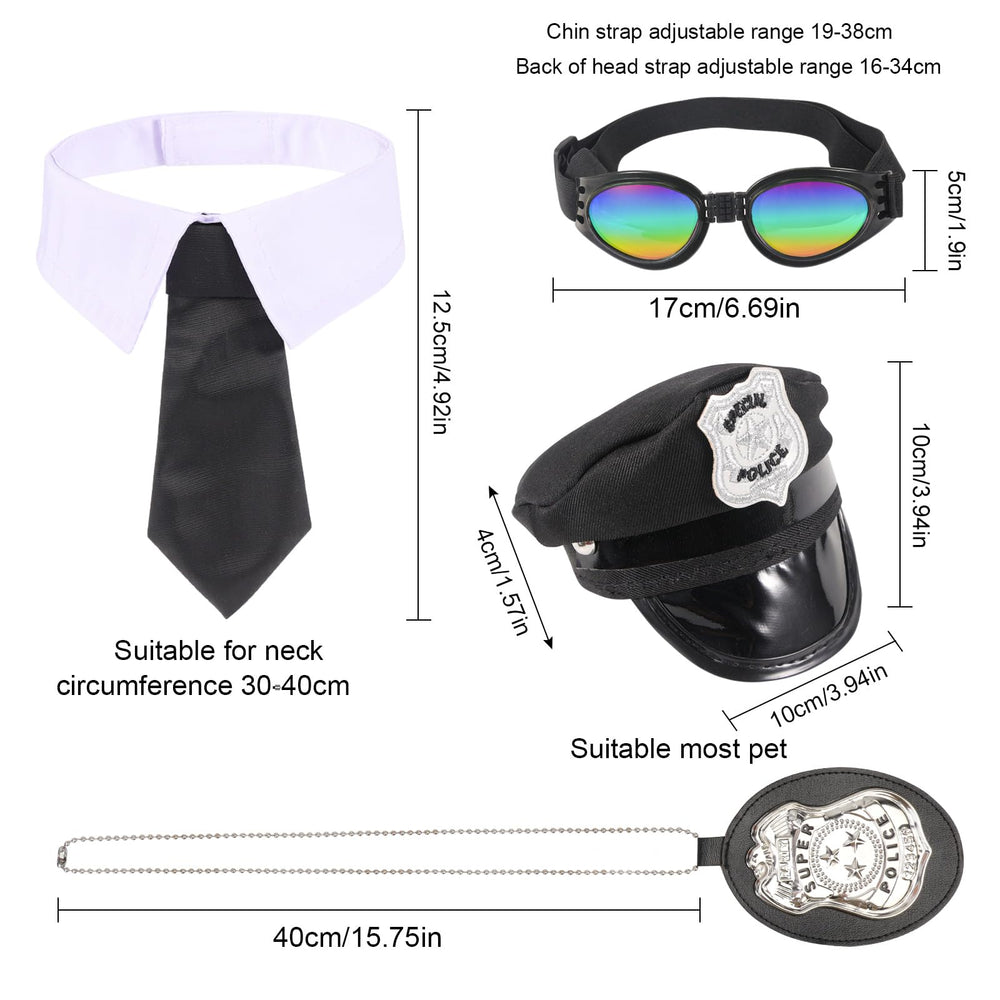 QKURT badge et cravate vue détaillée pour look réaliste