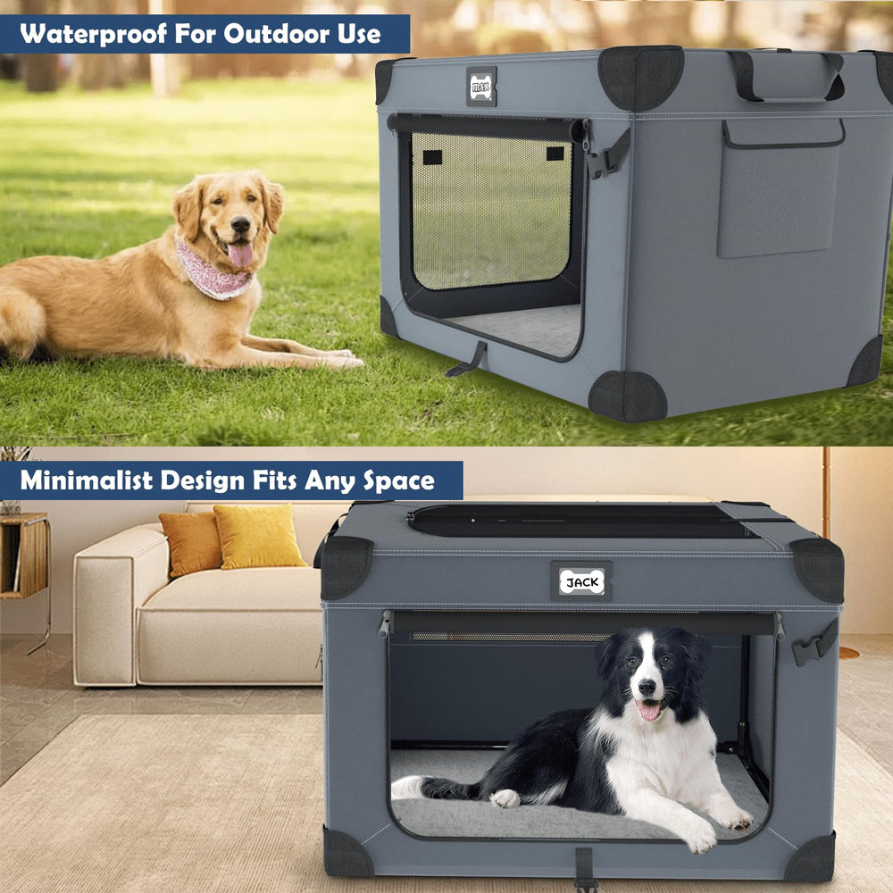 QUIBBLICK cage pliée dans coffre montrant rangement compact