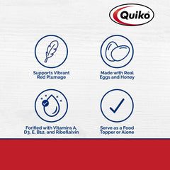 Quiko gros plan de la texture poudre d’œuf et miel pour apport protéique