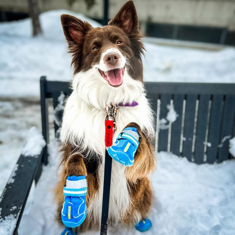 QUMY bottines en scène hivernale urbaine, sécurité contre le froid