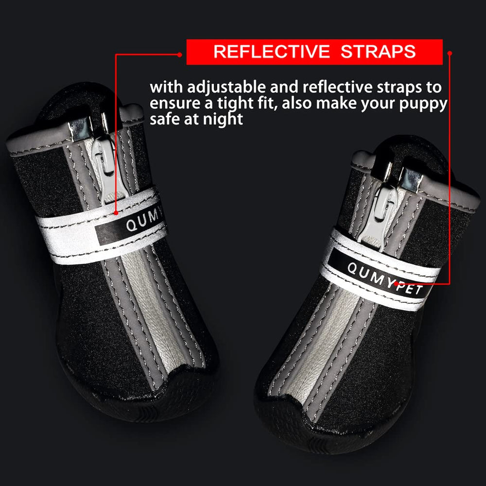 QUMY bottines portées lors d’une promenade dans la neige pour protection