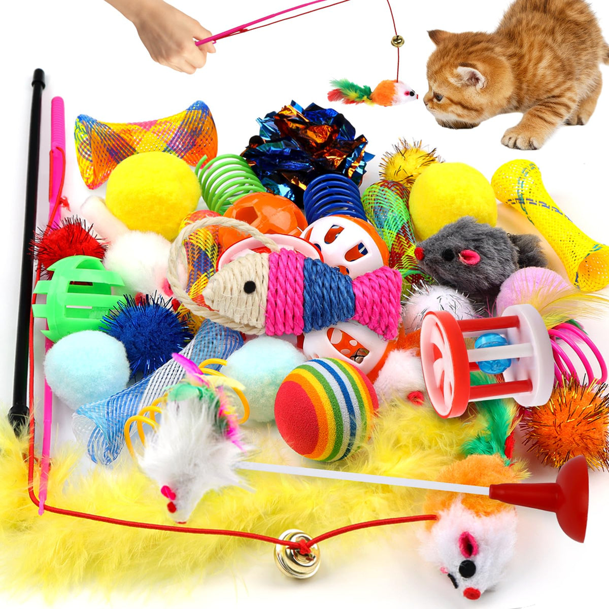 QUOZUO emballage avant montrant coffret et variété de jouets, idéal cadeau