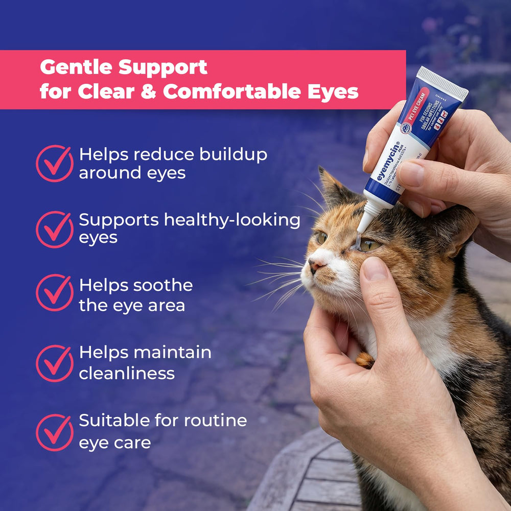 QUQU Natural EYEMYCIN application sur chat soulageant et nourrissant la peau