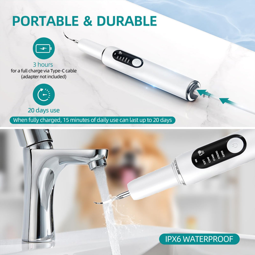 QVKHPCL appareil posé à côté d’une carte pour comparaison de taille, compact et portable
