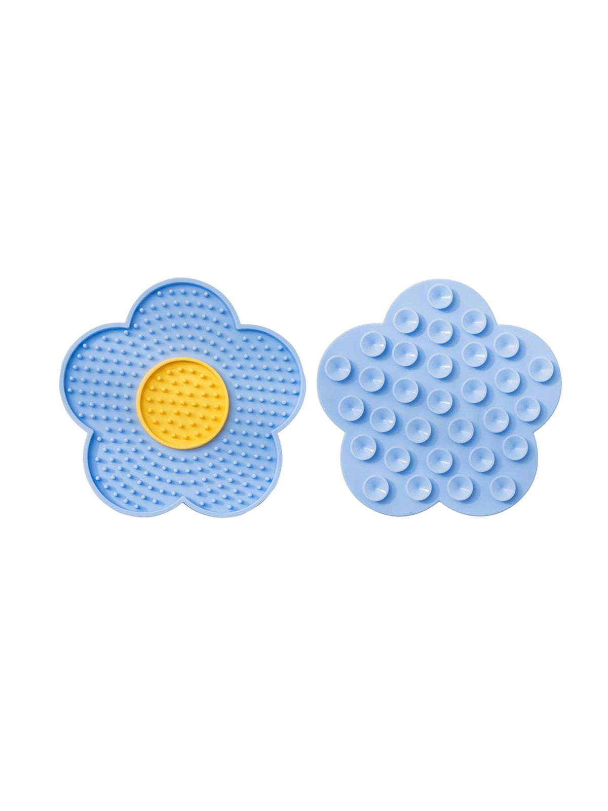 QWINEE tapis fleur face avant montrant forme et design pour ralentir la prise alimentaire