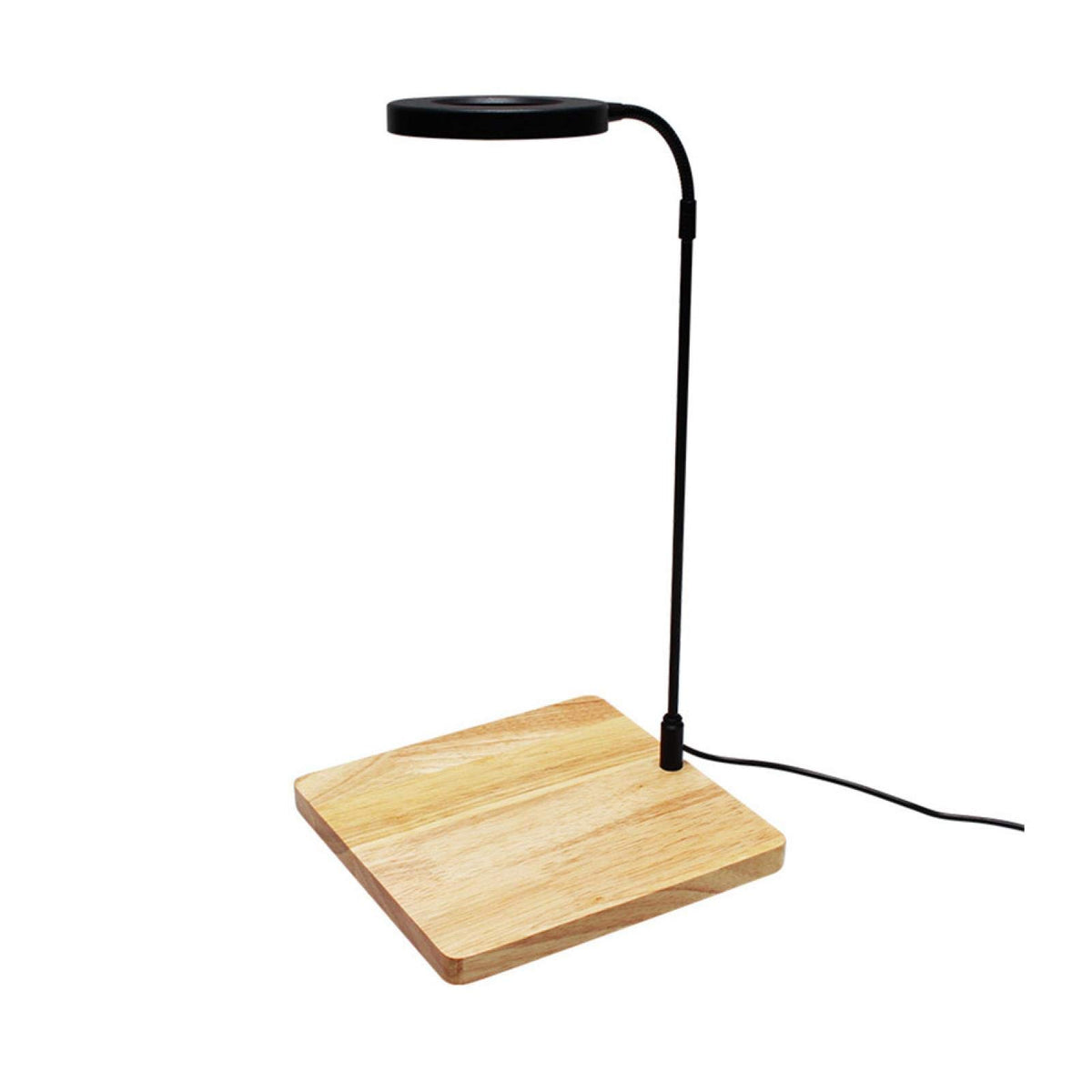 QWLWBU vue avant de la lampe LED posée sur aquarium, éclairage naturel